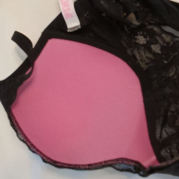 Victoria Secrets Pink Women's S/P Black Lace Padded Bra. Sexy. - Picture 3 of 7